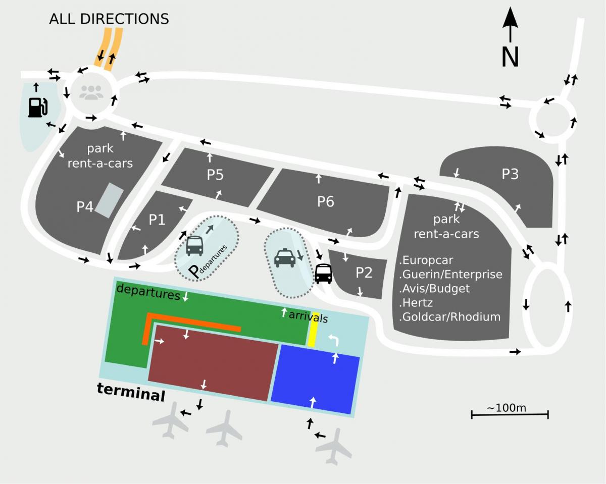 Sevilla Flughafen Karte