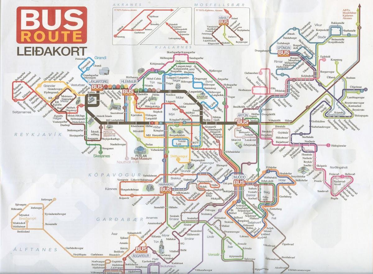 Sevilla, bus route map