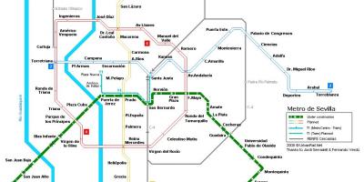 Karte von Sevilla railway station