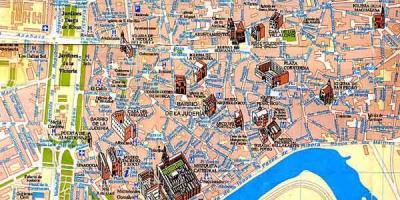 Karte von Sevilla-walking-tour
